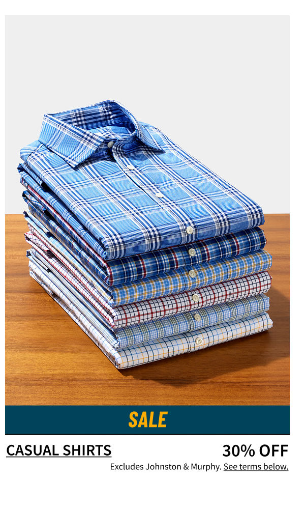 Casual Shirts 30% Off