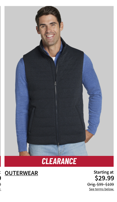 Clearance Outerwear Starting at $29.99 Orig. $99-$109 Shop Now See terms below.