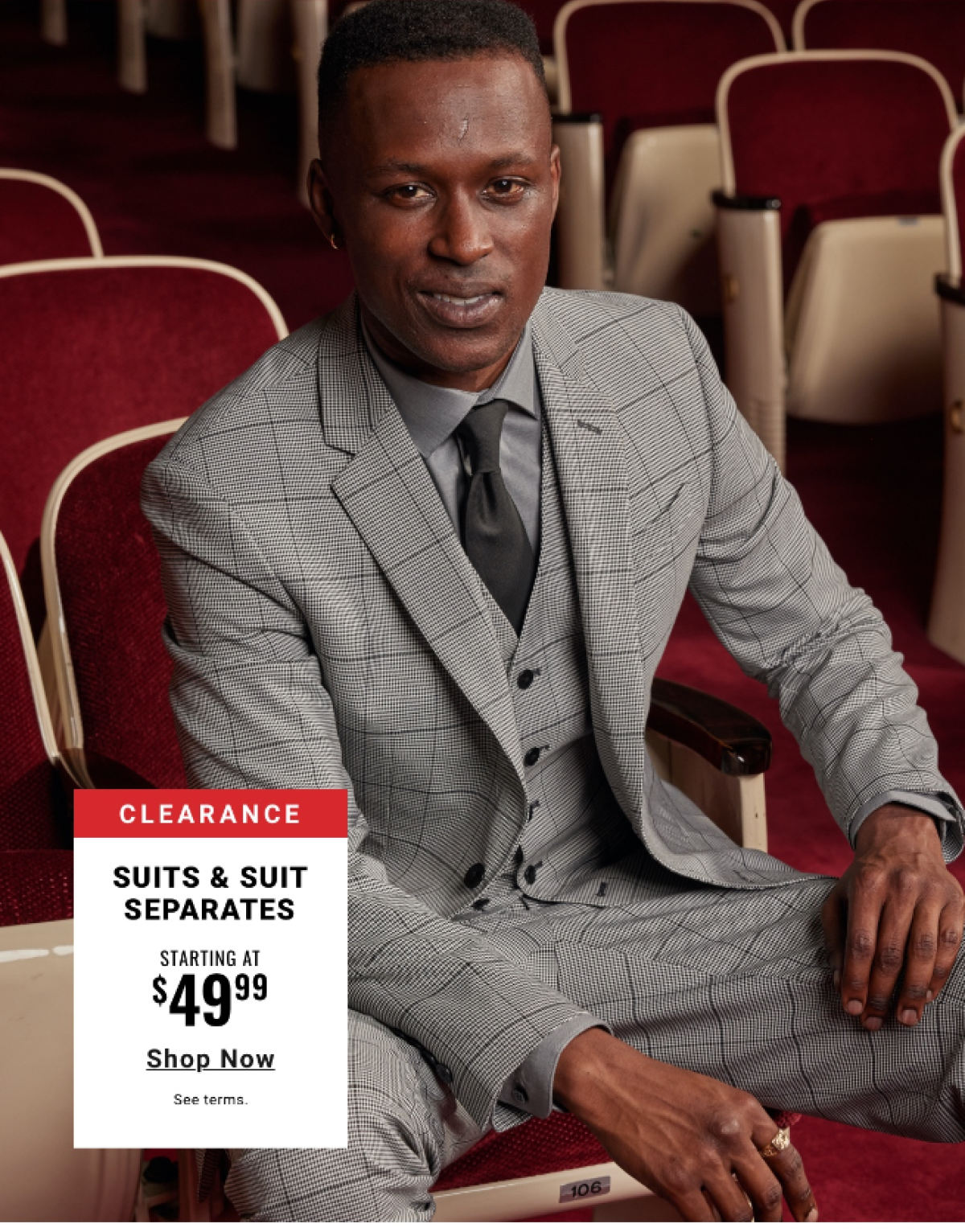 Clearance Suits Starting at $49.99