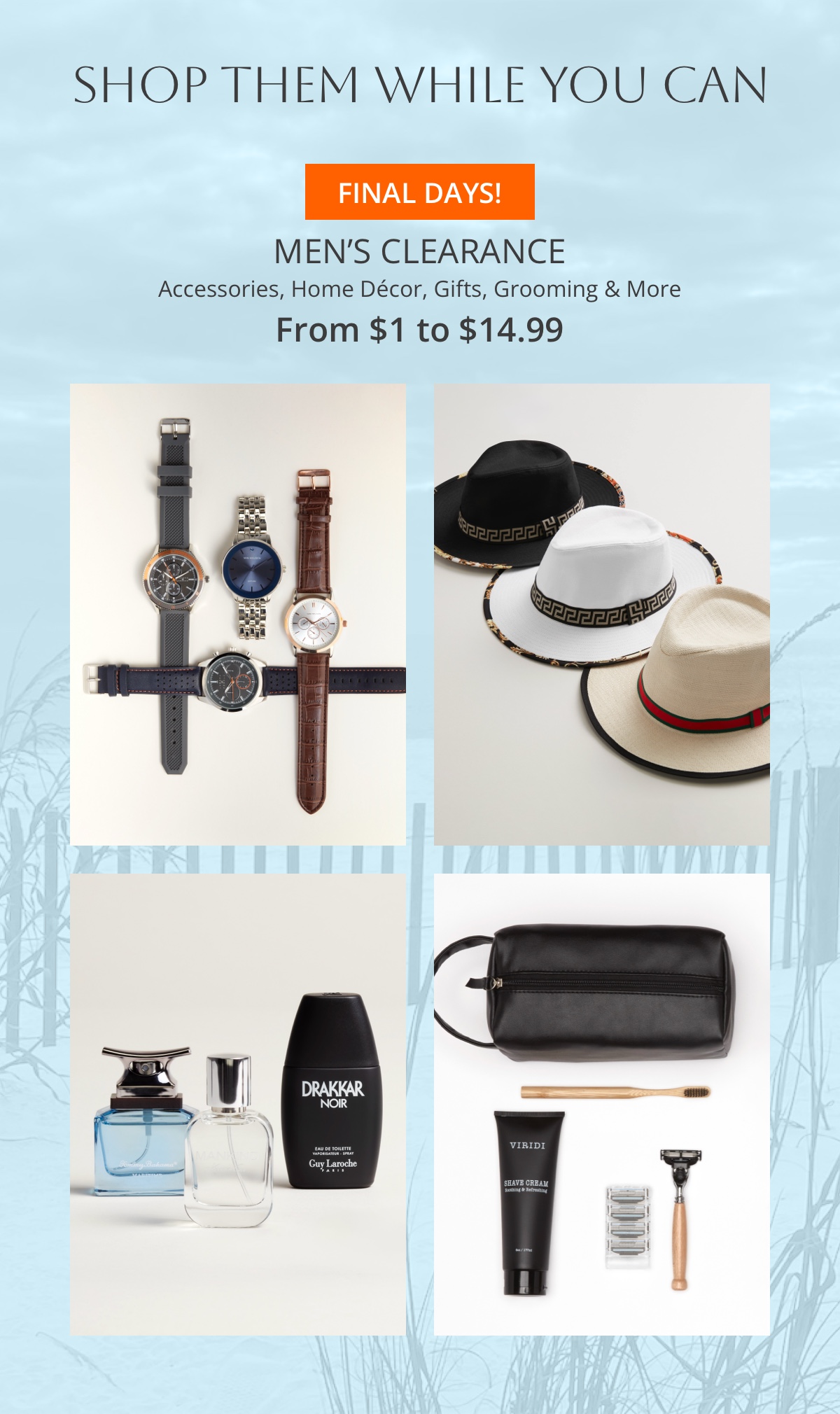 FINAL days! Men's Clearance Accessories & more - K&G Fashion