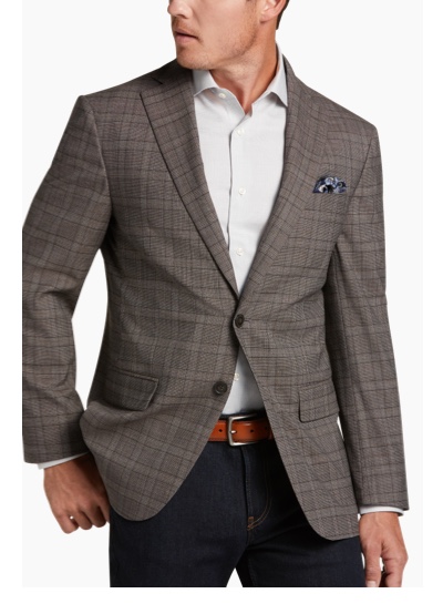 AWEARNESS Kenneth Cole Modern Fit Plaid Sport Coat