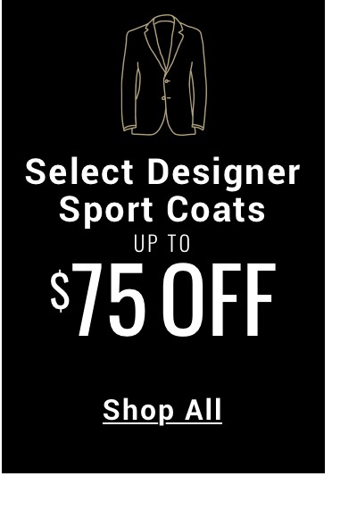 Select Designer Sport Coats 50 Off