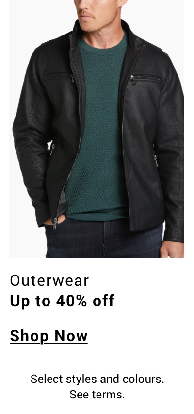 Up To 40 Percent Off Outwear