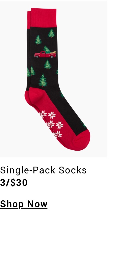 Cta: Single Pack Socks 3 for 30