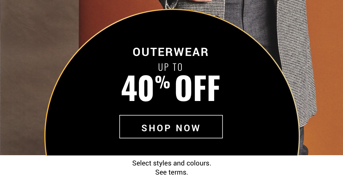Up To 40 Percent Off Outwear