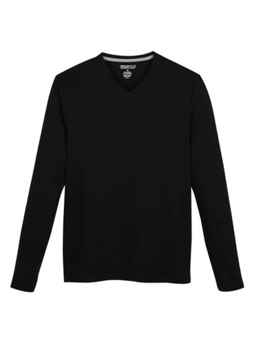 AWEARNESS Kenneth Cole V Neck Long Sleeve Knit Shirt