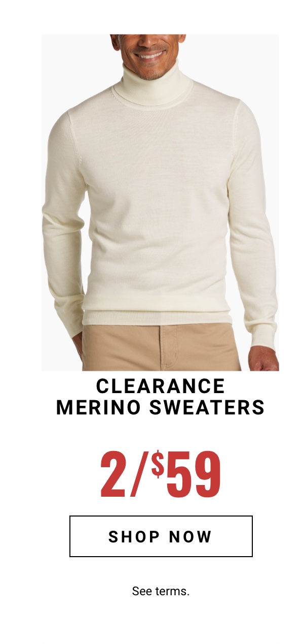 Shop clearance sweaters starting at 34 99
