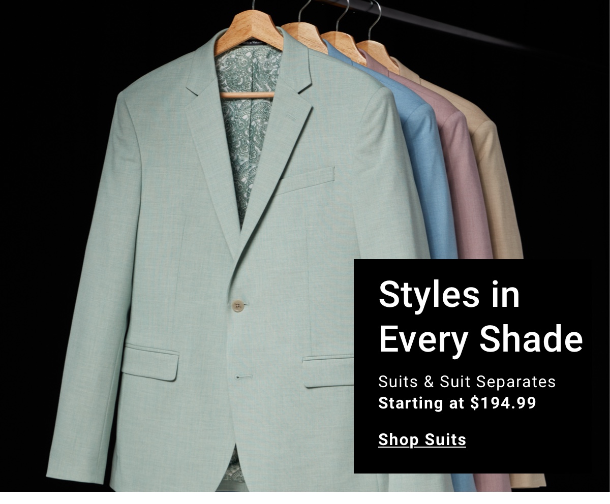 Suits and Suit Separates Starting at $89.99