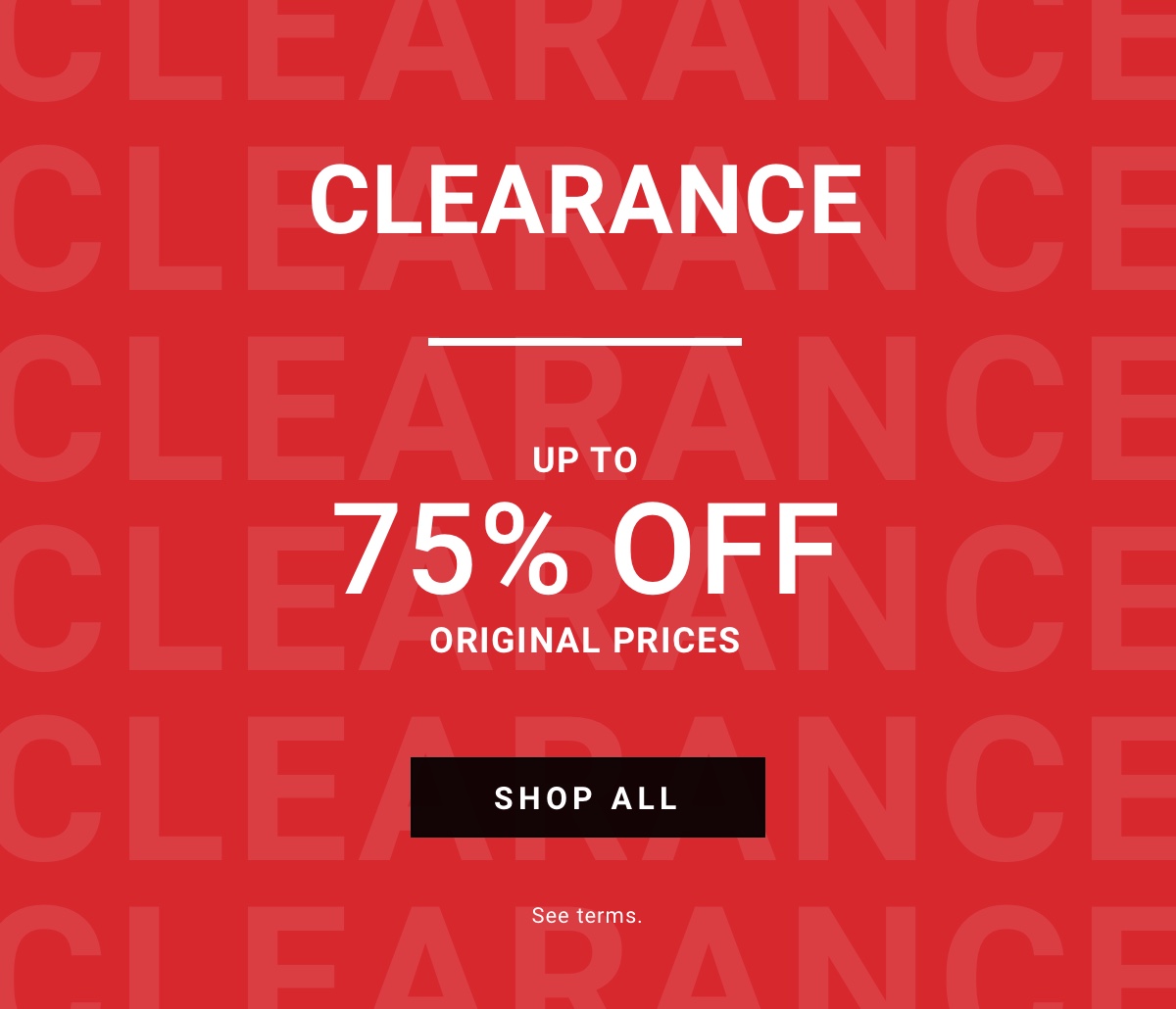 New Markdowns up to 75 Percent Off