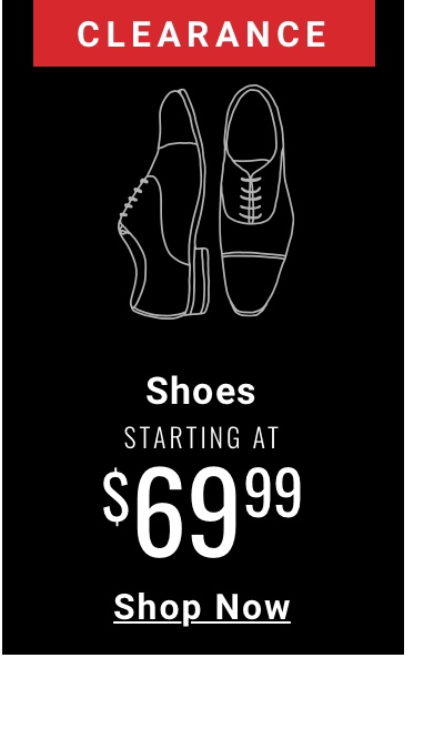 Clearance Shoes Starting at $69.99