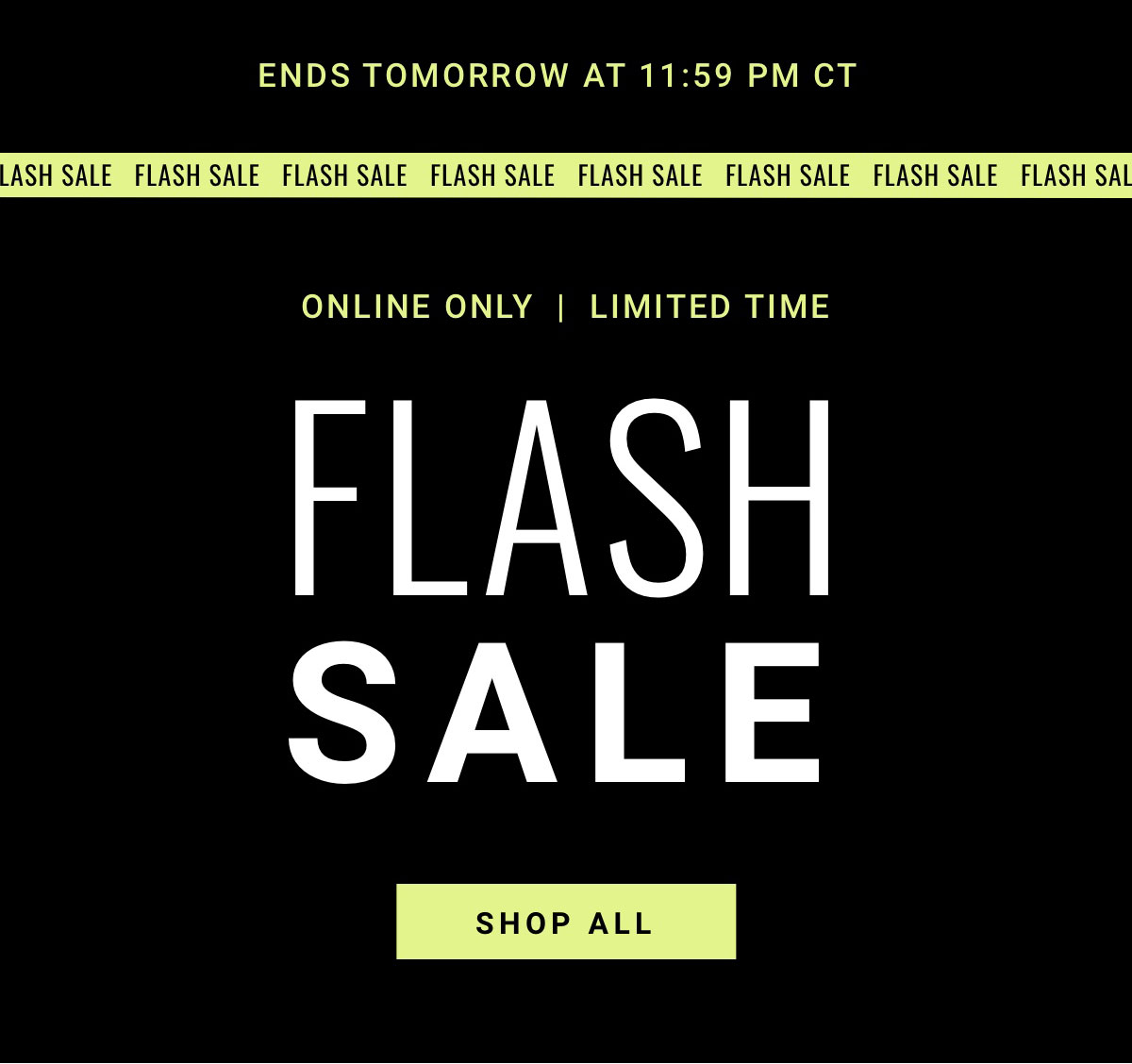 Ends TOmorrow Flash Sale