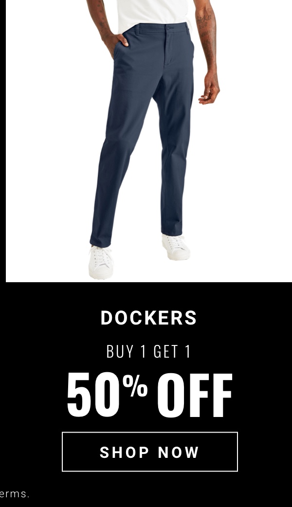 Dockers|Buy 1 Get 1 50% Off