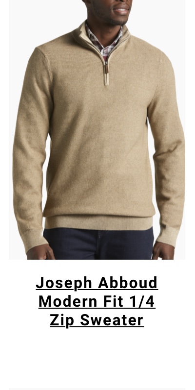 Joseph Abboud Modern Fit 1/4 Zip Sweater   
