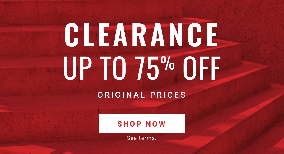Clearance Up To 75% Off Original Prices
