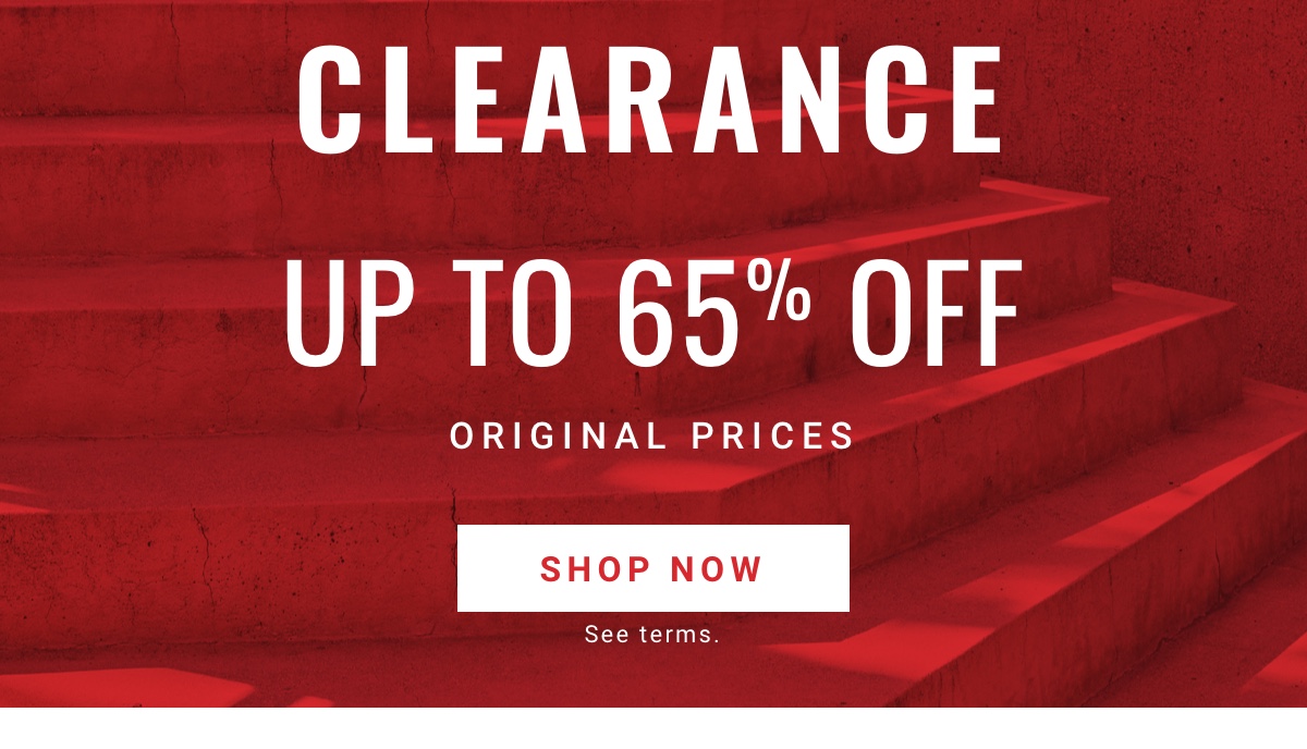 Clearance Up to 65% off Original Prices 