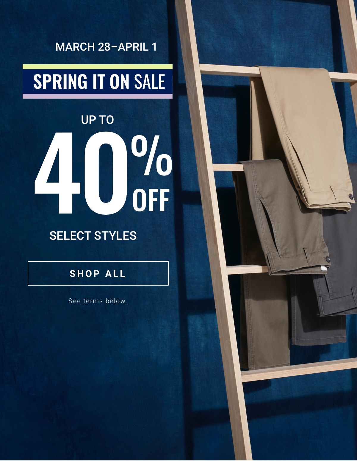 Spring Sale - Up to 40% Off