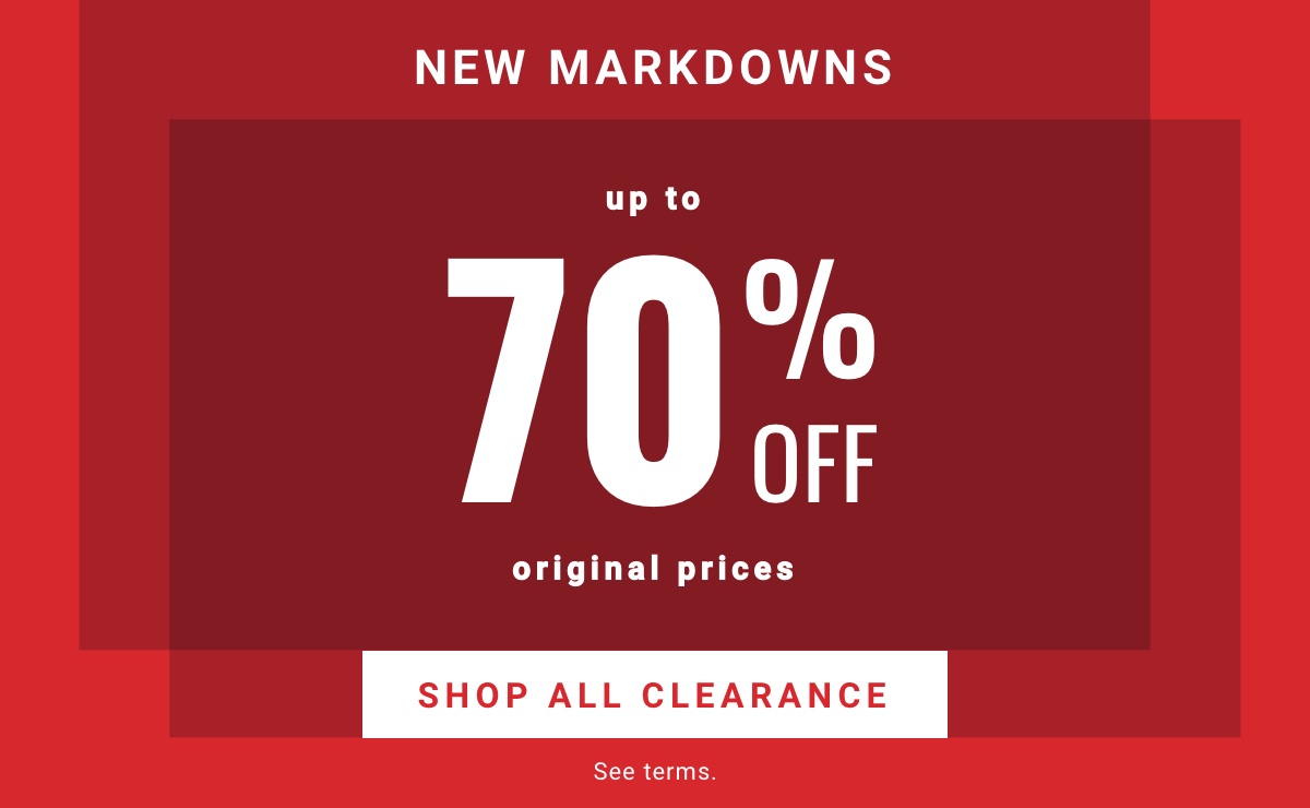  New Markdowns|Up to 70% off original prices