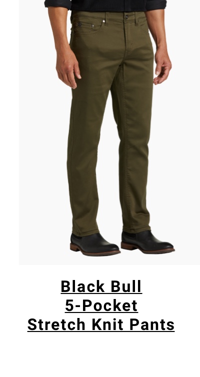 Black Bull Modern Fit 5-Pocket Stretch Knit Pants