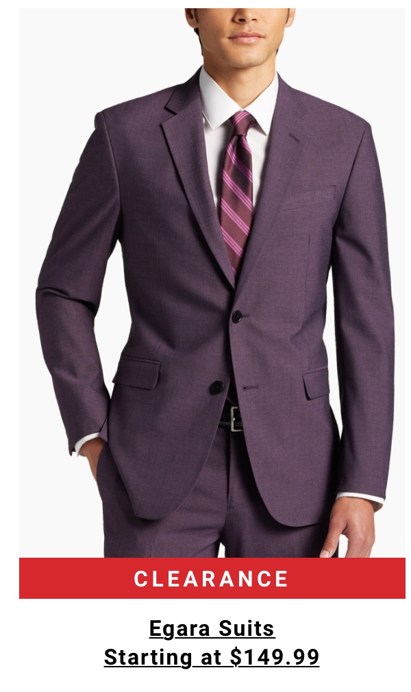 Clearance Egara Suits Starting at $149.99