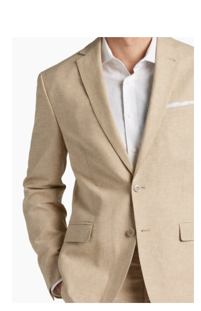JOE Joseph Abboud Slim Fit Linen Blend Suit Separates