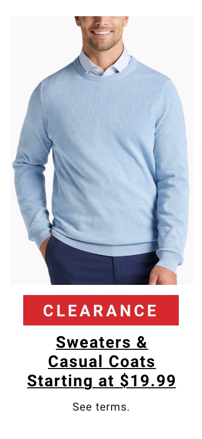 Clearance|Sweaters and Casual Coats|Starting at $19.99