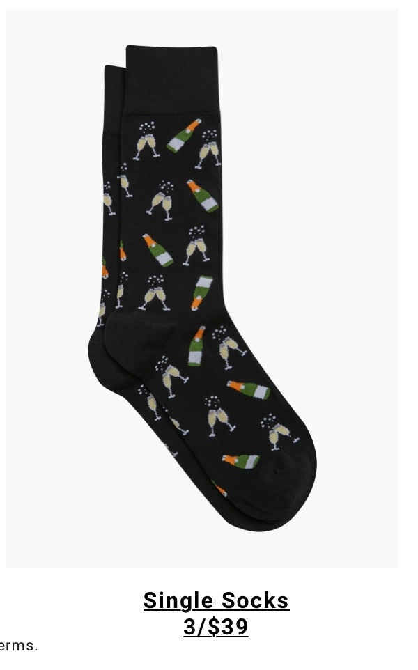 3/$39|Single Socks