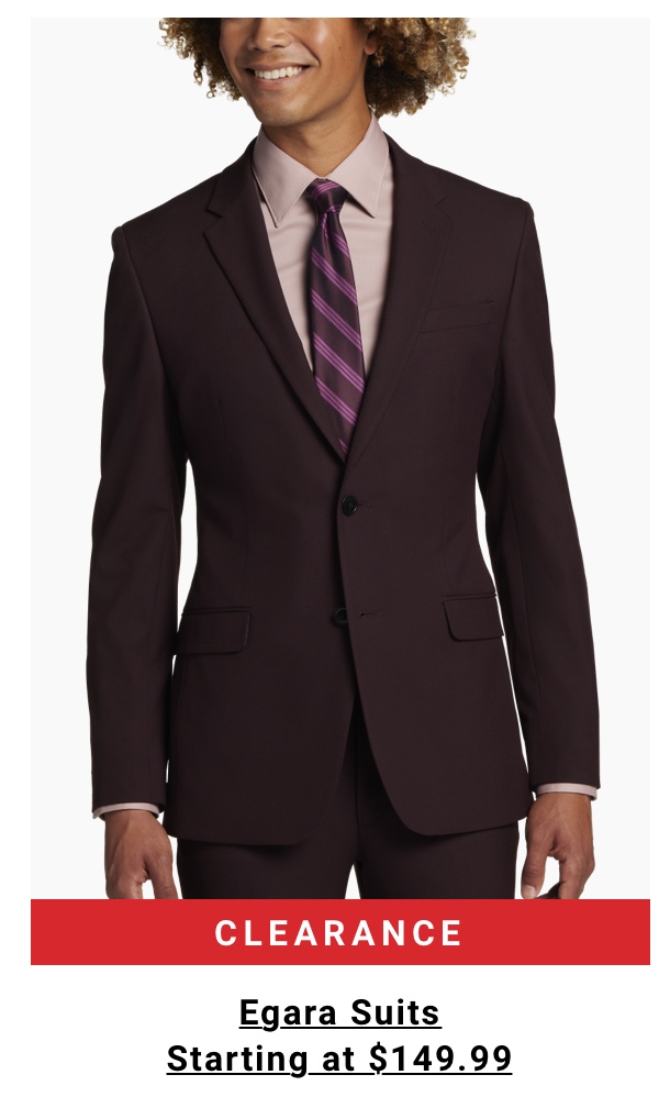 Clearance Egara Suits Starting at $149.99