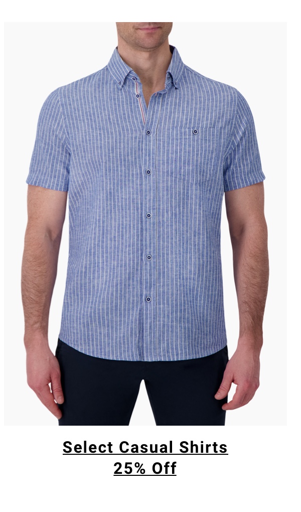 25% Off Select Casual Shirts