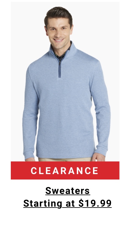 Clearance Sweaters Starting at $19.99 