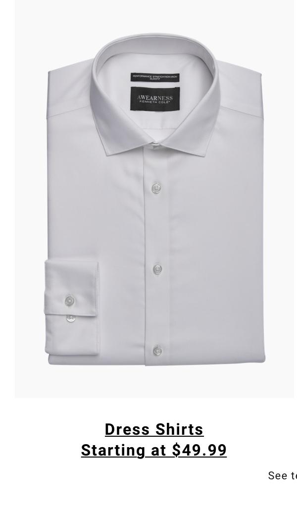 Shop Dress Shirts Starting at $49.99. See terms.