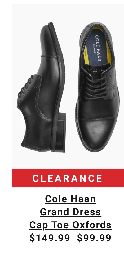 Clearance Cole Haan Grand Dress Cap Toe Oxfords