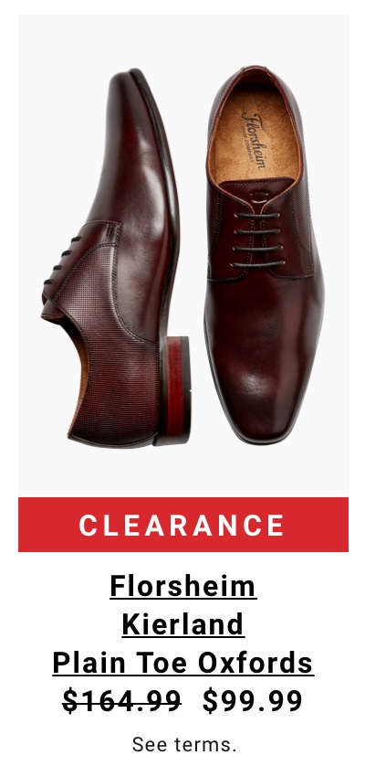 Clearance Florsheim Kierland Plain Toe Oxfords