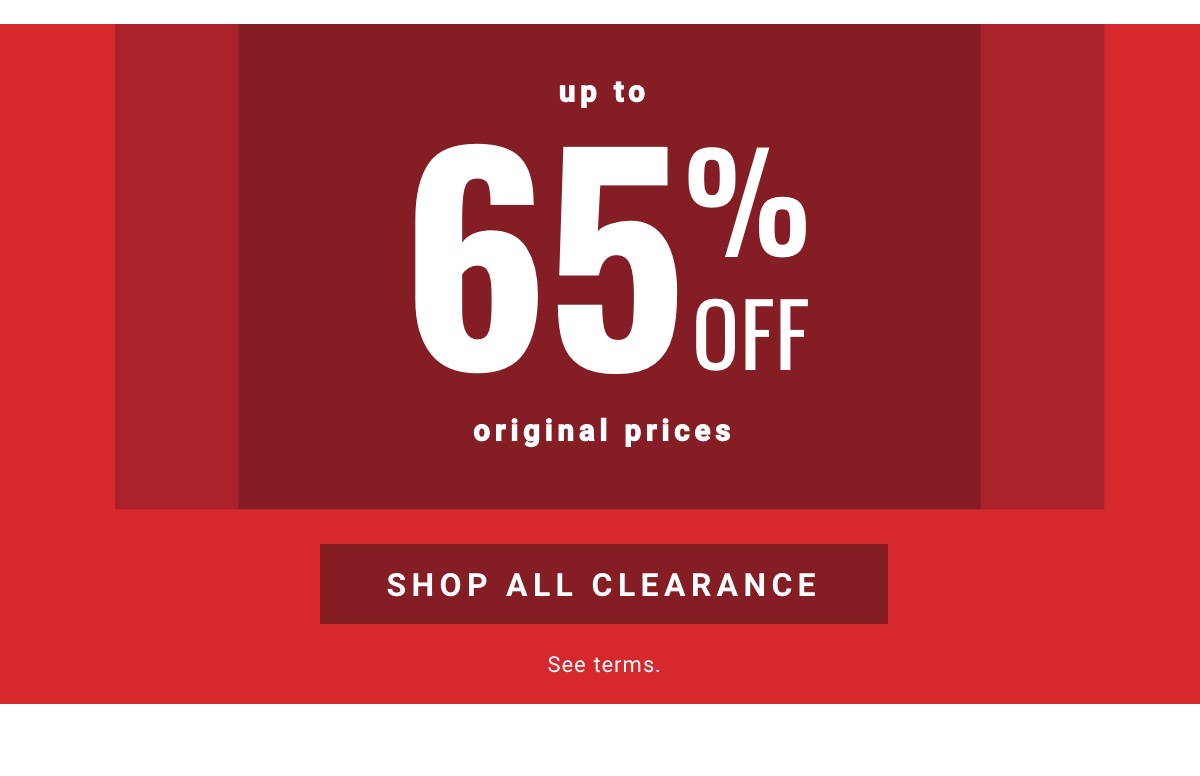 Up to 65% Off Original Prices.Shop All Clearance