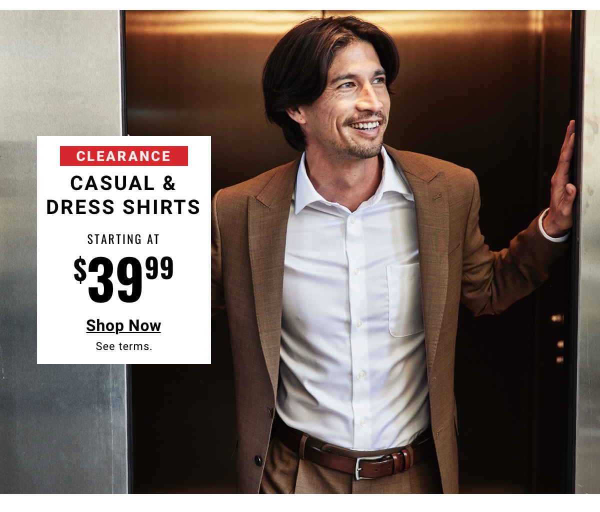 Clearance Casual Shirts and Dress Shirts Starting at $39.99 