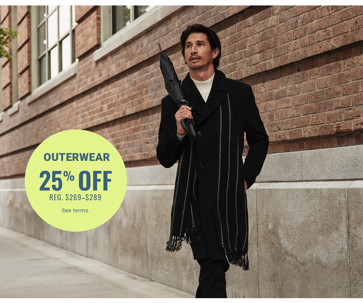 Outerwear 25% Off Reg. $269-$289 