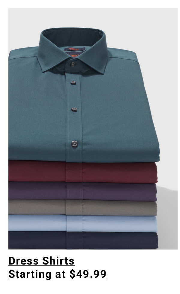 Dress Shirts Starting at $49.99