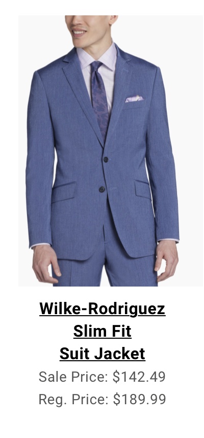 Wilke-Rodriguez Slim Fit Suit Jacket