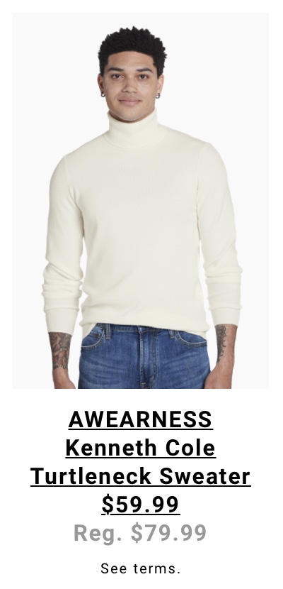 AWEARNESS Kenneth Cole Turtleneck Sweater