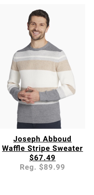 Joseph Abboud Waffle Stripe Sweater