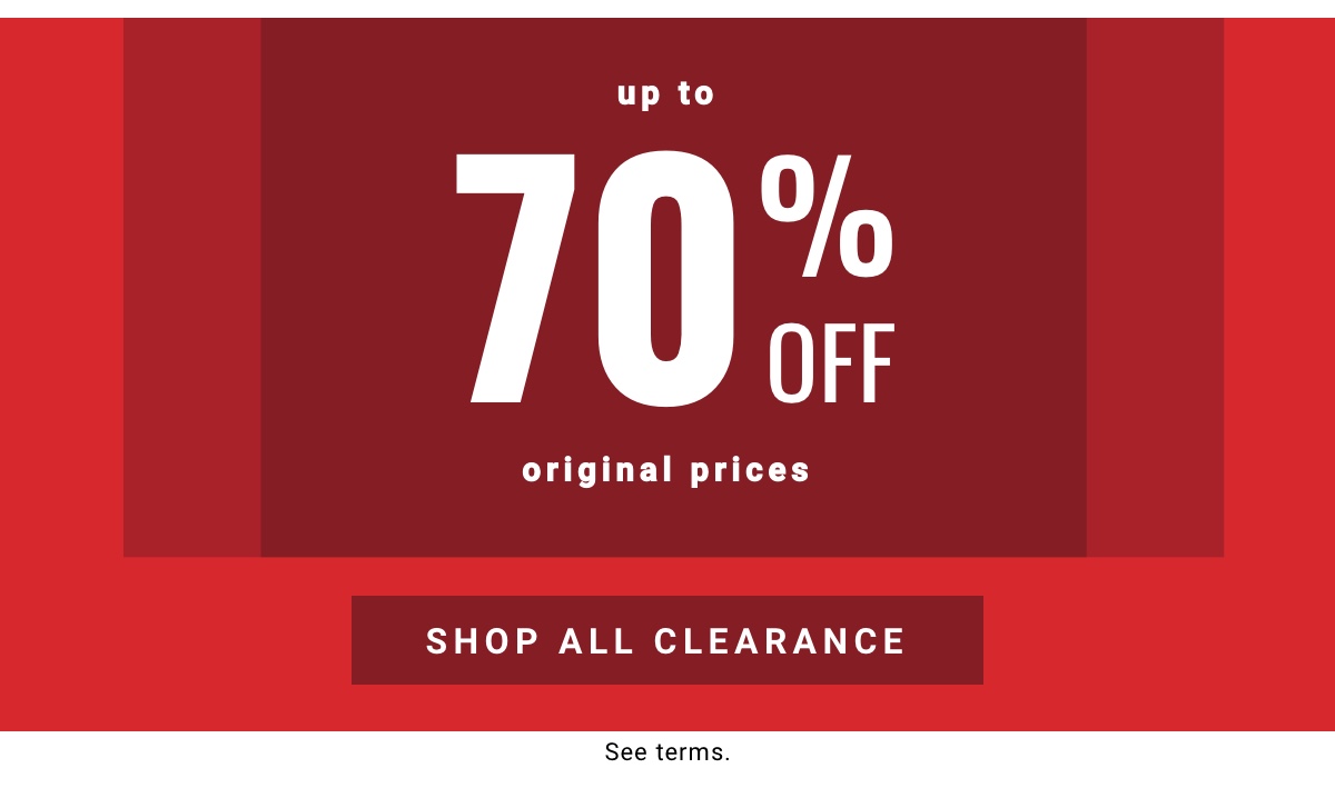 Original Prices Shop All Clearance Up to 70% Off Original Prices Shop All Clearance