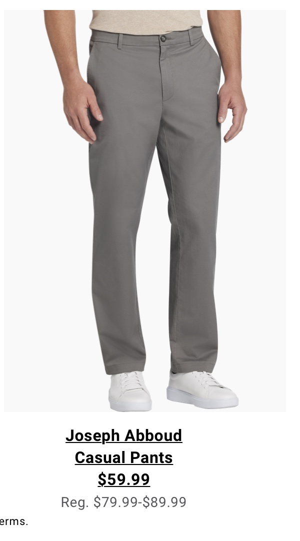 Joseph Abboud Casual Pants $59.99 Reg. $79.99- $89.99