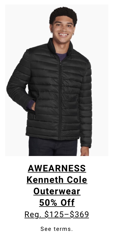 AWEARNESS Kenneth Cole Outerwear 30% Off Reg. $125-$369