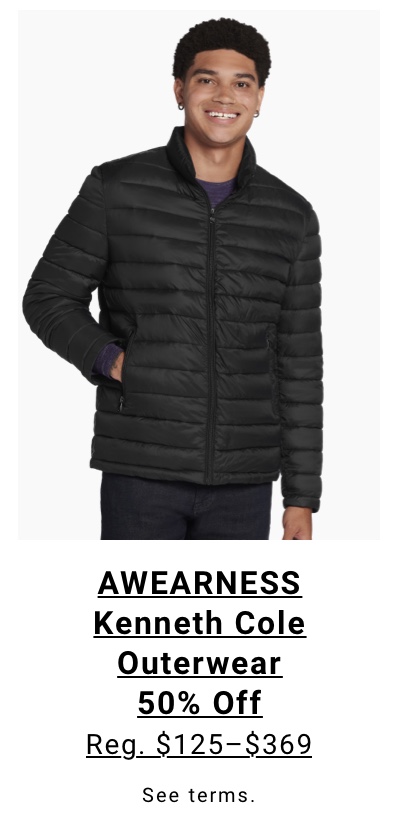 AWEARNESS Kenneth Cole Outerwear 50% Off Reg. $125-$369