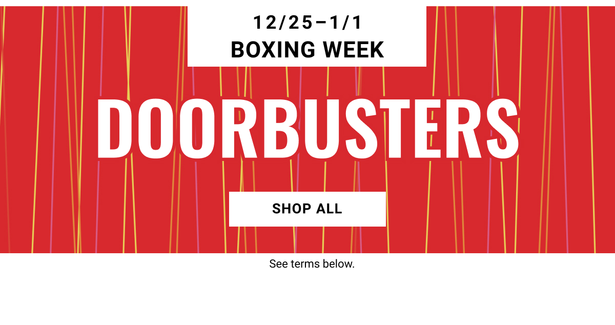 12/25 - 1/1 Boxing Week Doorbusters Shop All