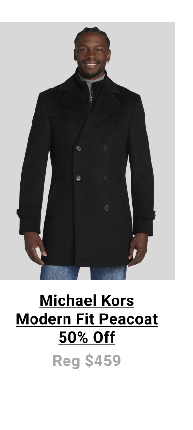 Michael Kors Modern Fit Peacoat 50% Off Reg. $459