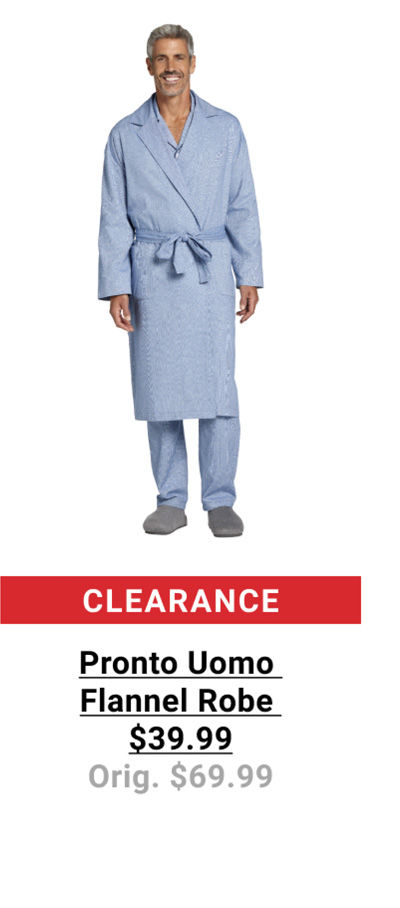 Pronto Uomo Flannel Robe $39.99 Orig. $69.99