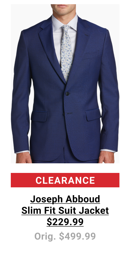 Joseph Abboud Slim Fit Suit Jacket $229.99 Orig. $499.99