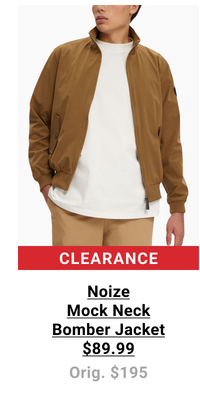 Noize | Mock Neck Bomber Jacket | $89.99 | Orig. $195