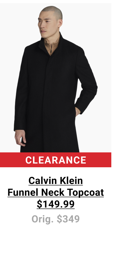 Calvin Klein | Funnel Neck Topcoat $149.99 | Orig. $349