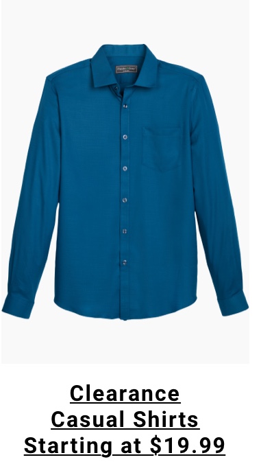 Clearance casual shirts start at 19 99